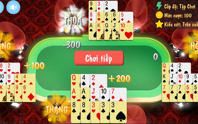 chiến thuật xếp bài mậu binh từ người chơi lâu năm